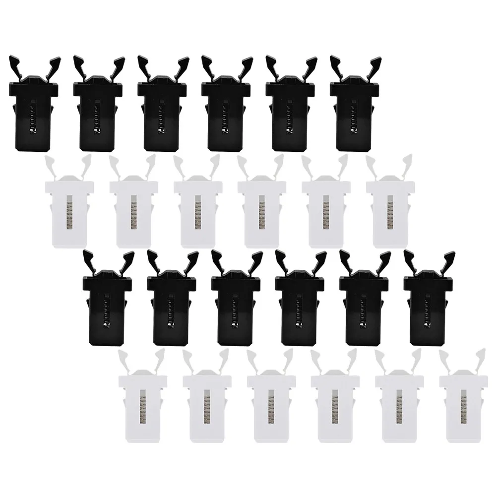 24Pcs Universal Push Latch for Trash Can Plastic Press Lock Button Garbage Bin Lock Replacement Push Latch Furniture Parts