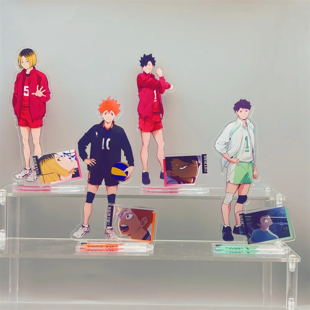 

Anime Haikyuu!! New Acrylic 15cm Stand Card Hinata Shoyo Peripheral Figure Model Plate Volleyball Desk Decor Ornaments Gift Key