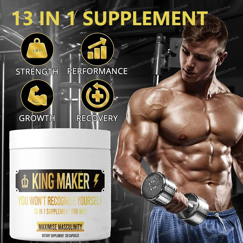 

13 In 1 Supplememnt for Men Cardiovascular Well Being Magnesium Zinc Capsule Vitamin D3 Enhance Vitality