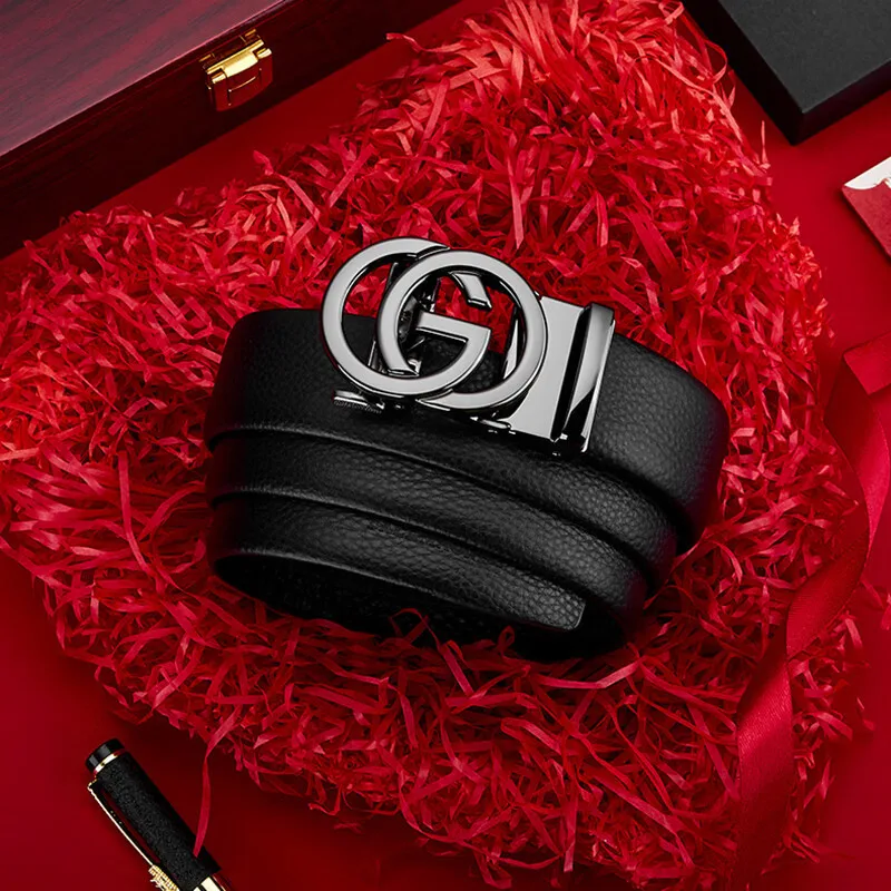 2025 di alta qualità nuova cintura da 3,4 cm cinturino in pelle con fibbia automatica di lusso da donna per uomo designer di cinture cintura maschile di marca per jeans