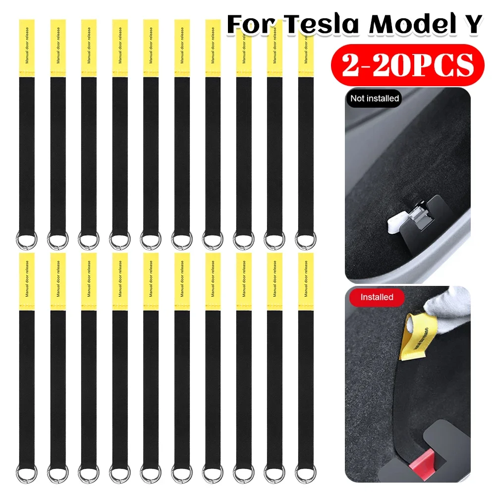 

Аварийная ручка двери автомобиля, механический переключатель задней двери, удлиненная ручка открывания задней двери для Tesla Model Y