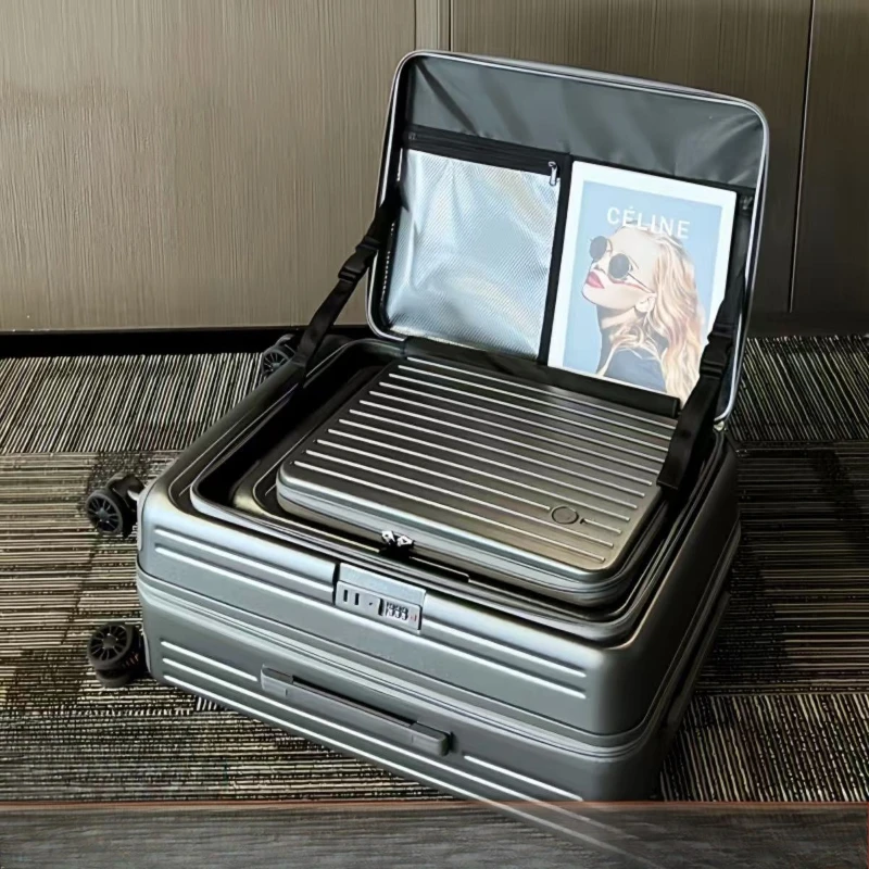 

Расширяемый чемодан с боковым отверстием, 24-дюймовый сверхлегкий спиннер, 20-дюймовый чемодан для кабины, набор из 3 предметов, чемодан с замком TSA Mochila Ruedas