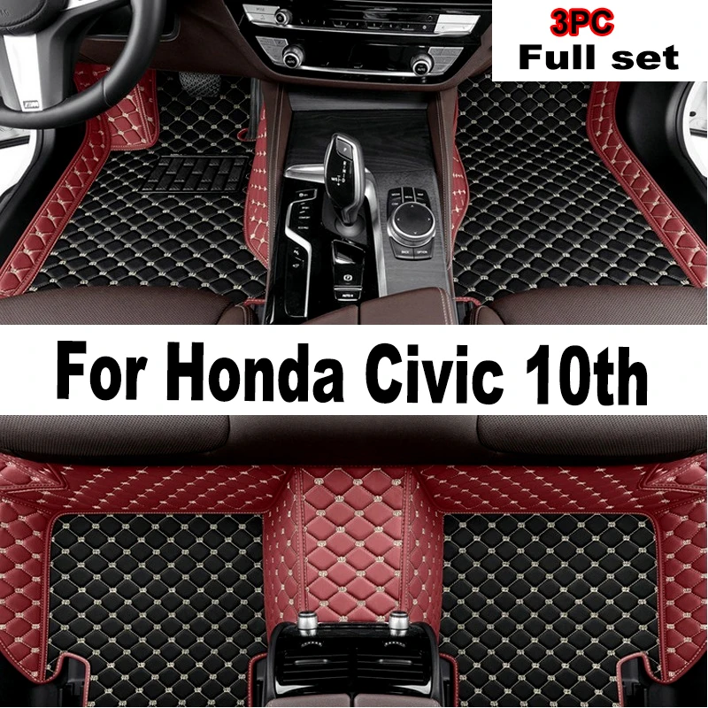 

For Honda Civic 10th 2021 2020 2019 2018 2017 2016 Car Floor Mats Carpets Auto Interior Accessories Covers Automotive Vehicles