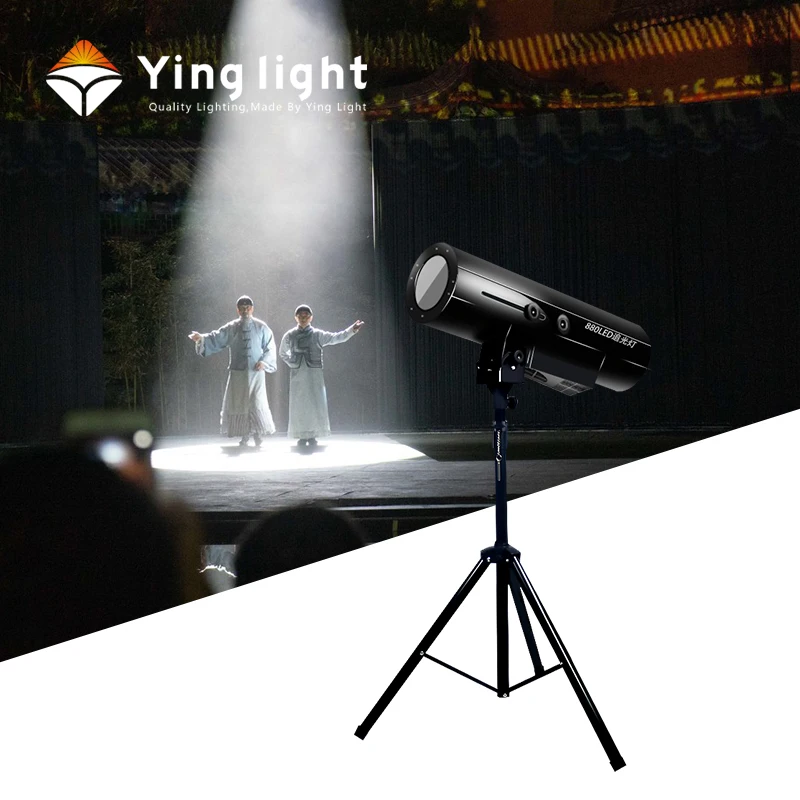 Popular 880w High Brightness Wedding Party Stage Spotlights LED Double Focusing Follow Spot Light