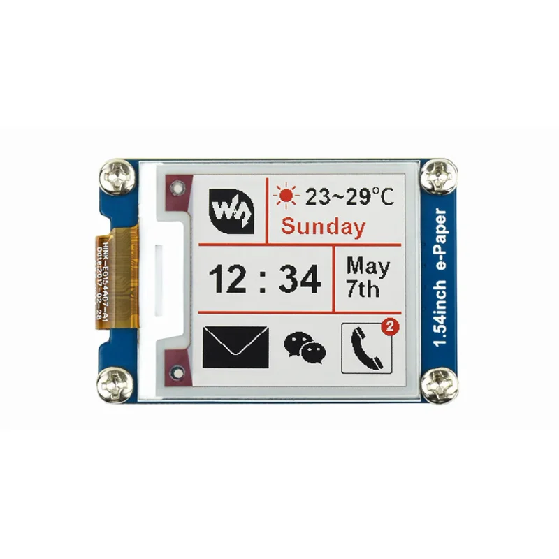 Waveshare 200*200 1.54inch E-Ink display module red/white/black three color e-paper for Raspberry Pi / STM32 SPI interface