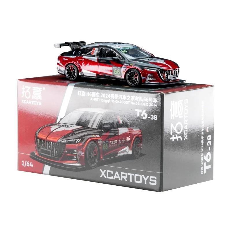 

Xcartoys 1:64 AHRT hongqi H6 CEC 2024 Gr2000T T6-38, литая под давлением коллекционная модель автомобиля, подарок