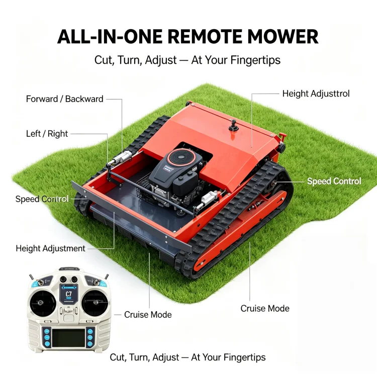 Super Sale SDLOT Customized 173CC Gas Mower CE EPA EURO5 All Slope Adapt Grass Cutter