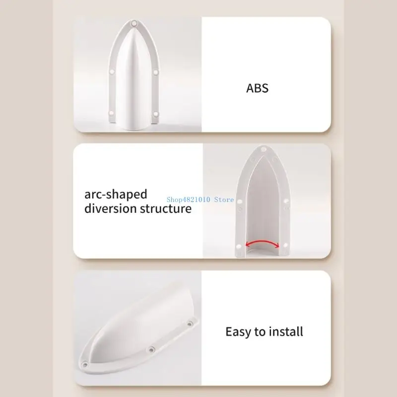 T3LF Vent Cover with Screws Easy Installation Clam Shell Vent Cover White/Black