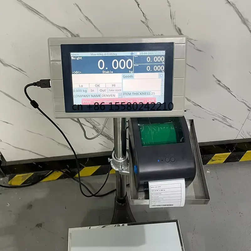 Electronic Platform Weighing Scale for Farm Fruit Vegetables with Barcode Label Printing LCD LED Display ODM Customizable