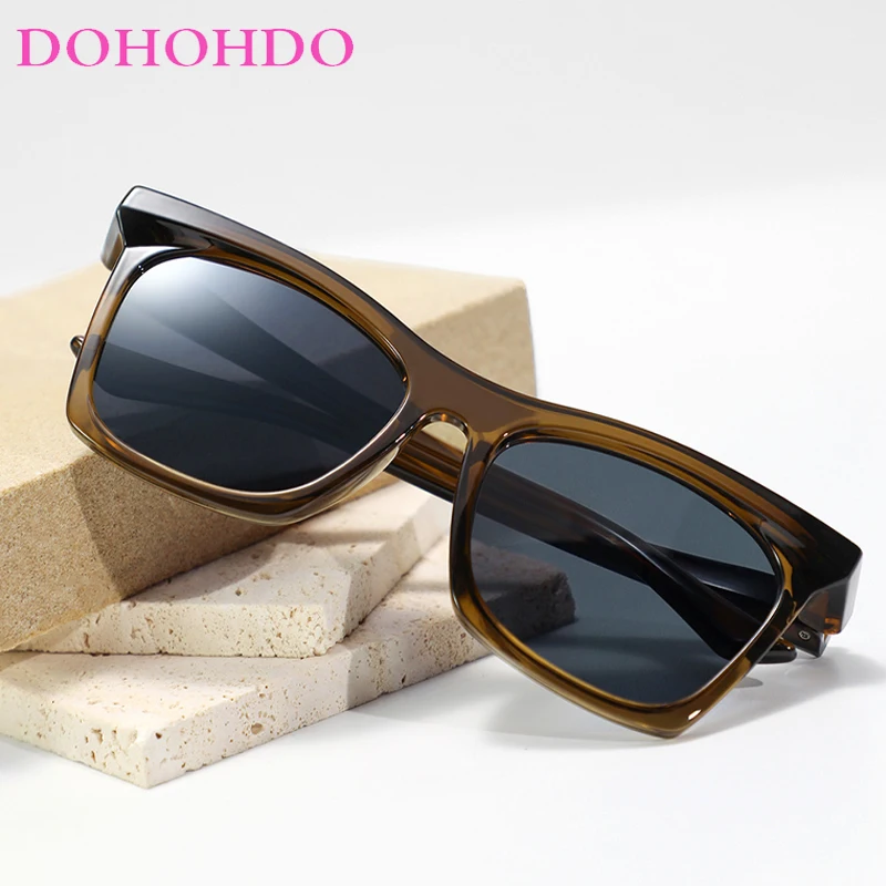 

DOHOHDO New Square Women Sunglasses Men Fashion Vintage Rectangle Sun Glasses Outdoor Leisure Shades Eyewear UV400 Oculos De Sol