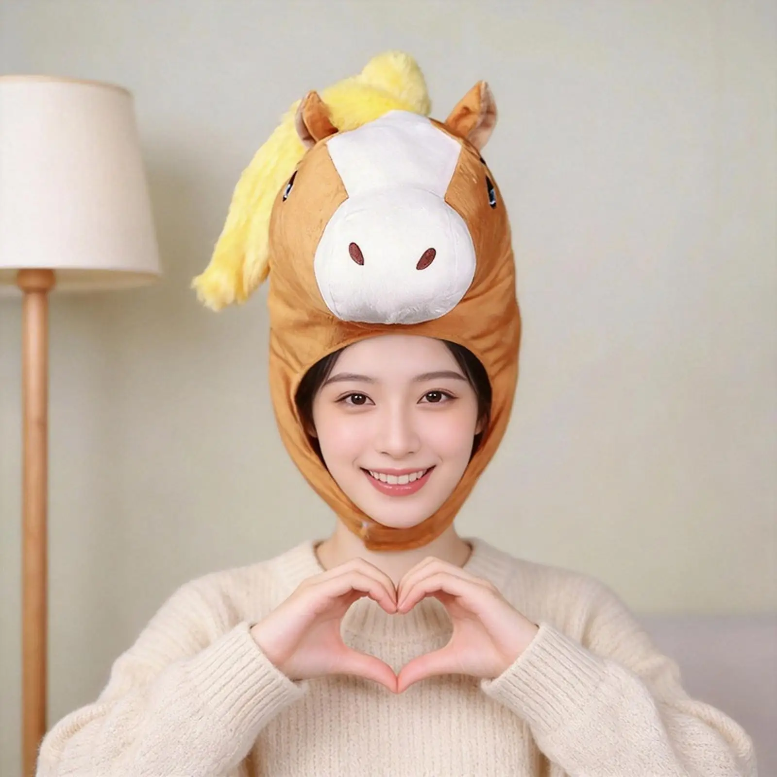 Horse Head Headgear Hat Costume Accessories for Halloween Holiday Carnival