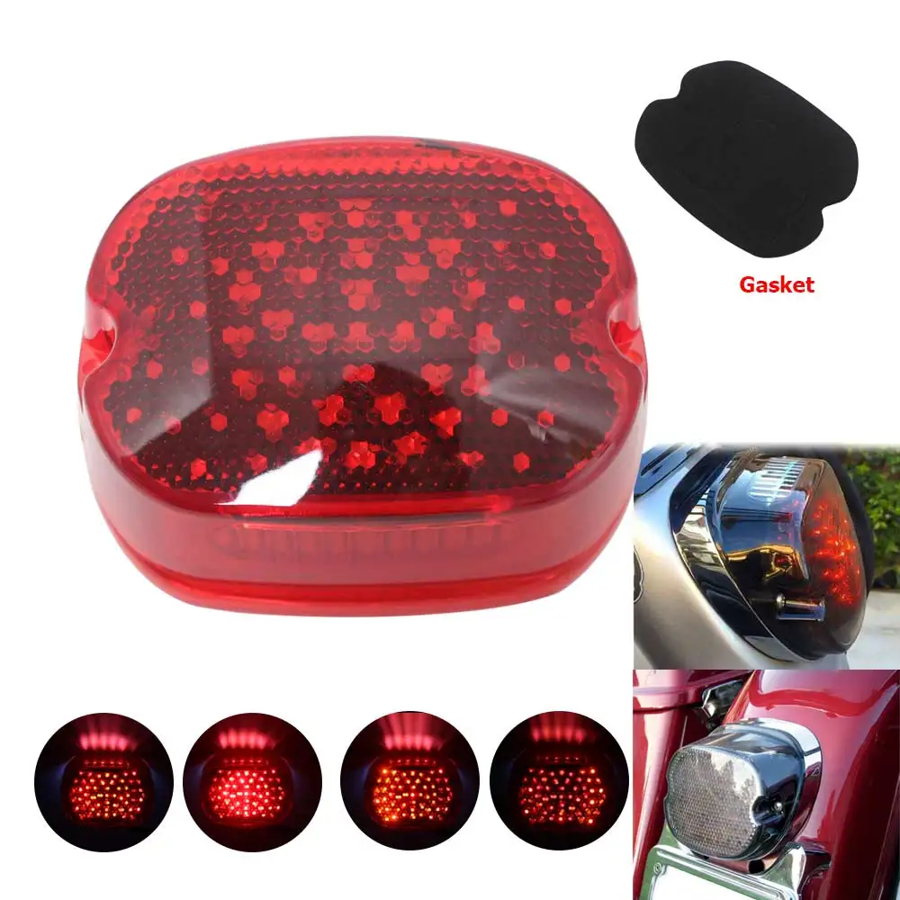 

Motorcycle License Plate Light LED Brake Turn Signal Tail Light indicator For Harley Davidson Sportster Dyna Touring Road King