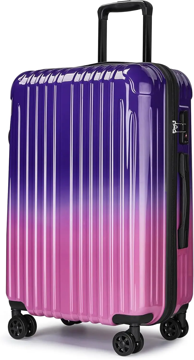 

Carry on Luggage with Spinner Wheels, Hard Shell Expandable Suitcase for Travel