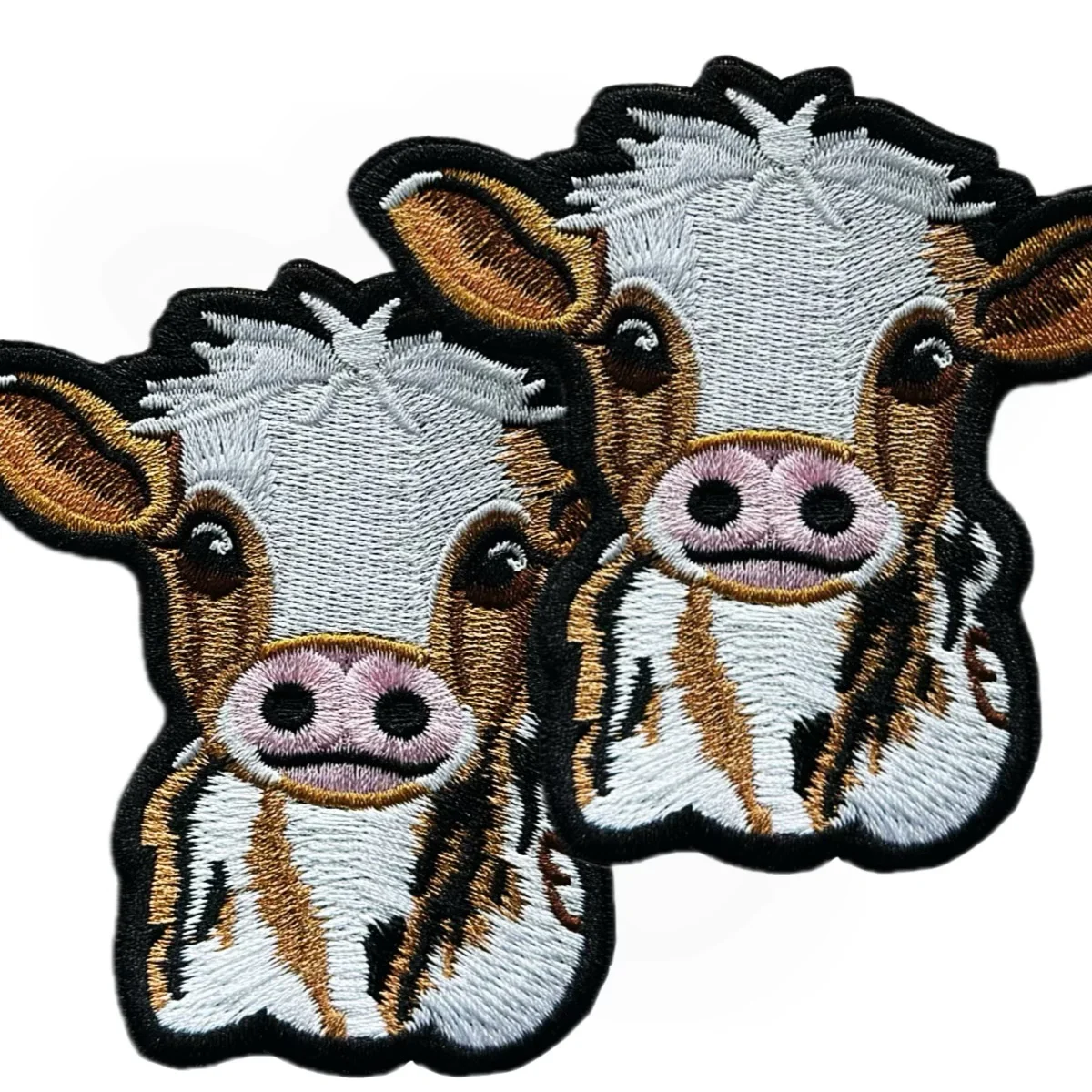 Cute Little Cow Embroidered Hat Applique Iron On Embroidery Patch Machine Gifts Decorative Clothing Cartoon  Sweater Bags