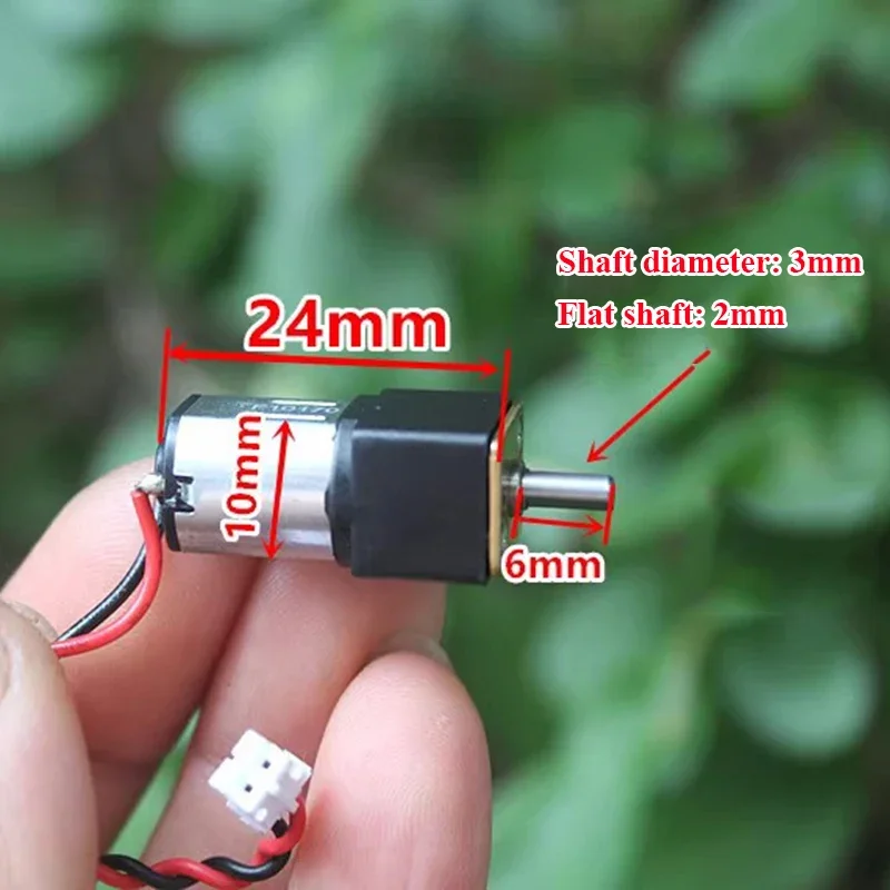 GA12-N20 DC 3V 3.7V 5V 6V Slow Speed Mini 12mm All Metal Gearbox Gear Motor Dual Flat Shaft with cover Large Torque Robot Car