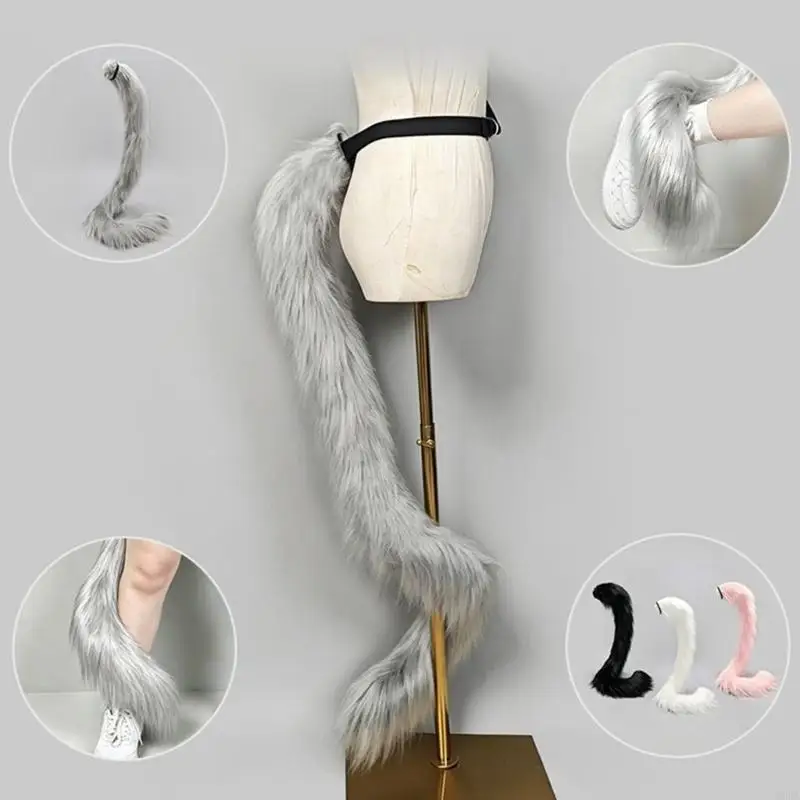 2026 New Wrap Around Plush Tail Prop for Halloween Costume Looks, Parties, and Photos