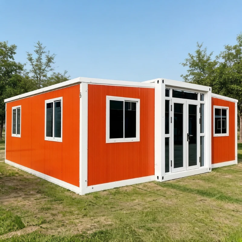Hot Product Forest Cabin Prefabricated Home Expandable Container House 2 3 Bedroom Portable Tiny Home With Terrace Garden Rooms
