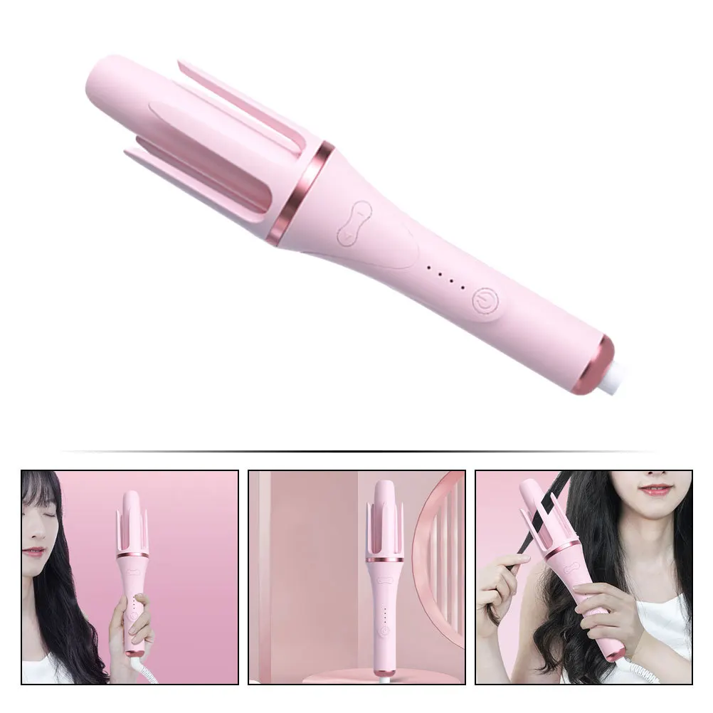 

Automatic Hair Curler Electric Curling Iron Half Hour Auto Power Off Portable Styling Tool Adjustable Curling Wand For