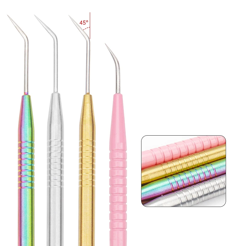 Tiges de nettoyage en métal pour permanente des cils, outils de lifting, stratification, outil de séparation, fournitures d'extension de cils, 1 pièce