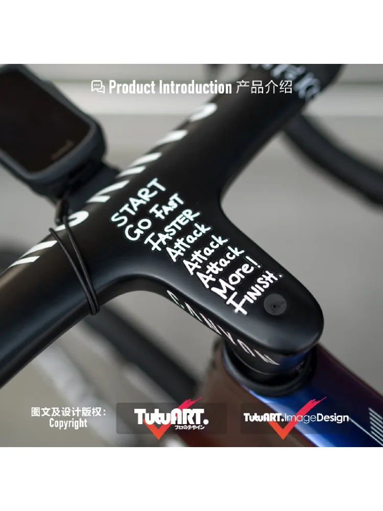 AliExpress NONE Attack MoreBicycle Stickers for Bicycle Frame Top Tube DIY Incentive Waterproof Cycling Sticker MTB Road Bikes Decals
