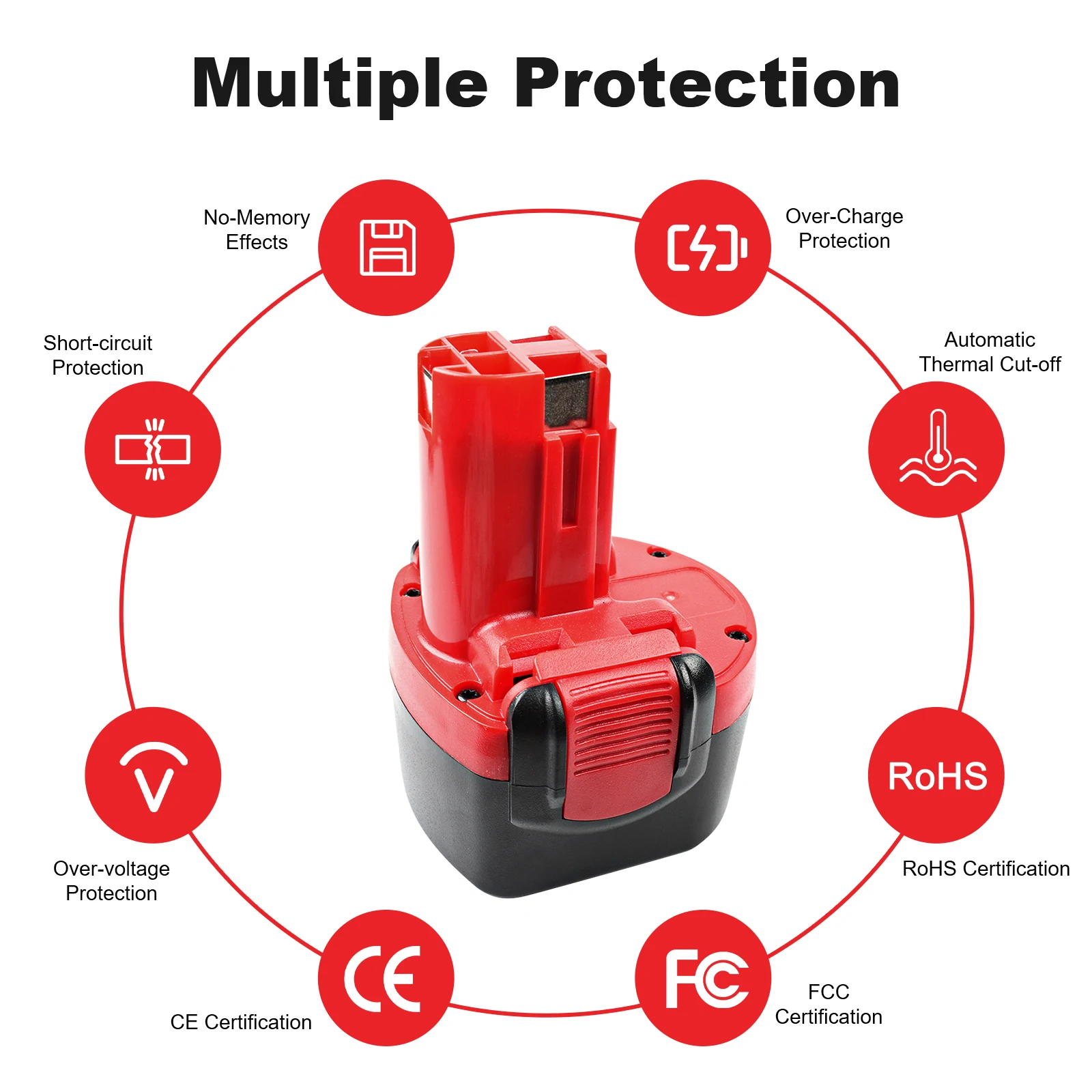جديد Bottool لبوش BAT038 BAT048 4000mAH/5000mAH 9.6V/14.4V بطارية BAT040 BAT140 PSR 14.4VE-2 ، GSR 14.4 V أداة طاقة البطارية