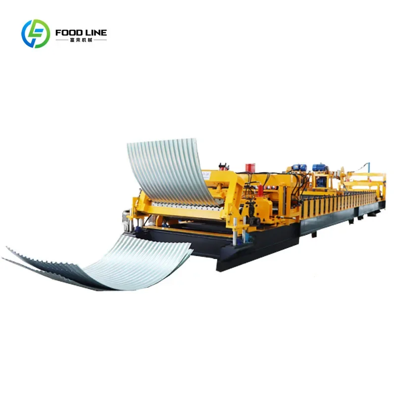 Corrugated Crimping Curving Punching Silo Making Machine Grain Panel Roll Forming Machine Durable Steel Structure