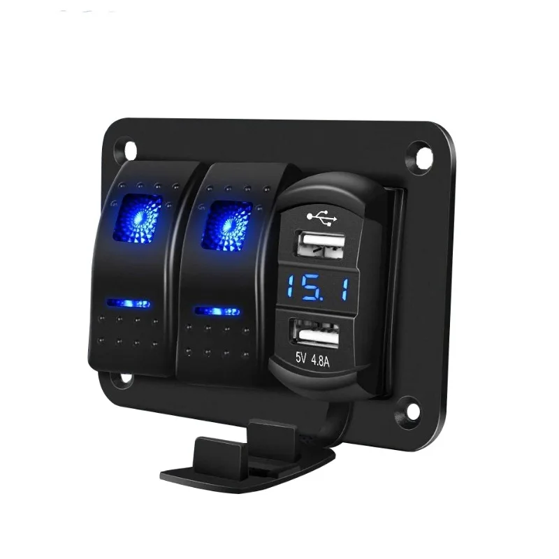 

Алюминиевый кулисный переключатель, автомобильное зарядное устройство, конструкция рассеивания тепла для автомобиля RV Marine