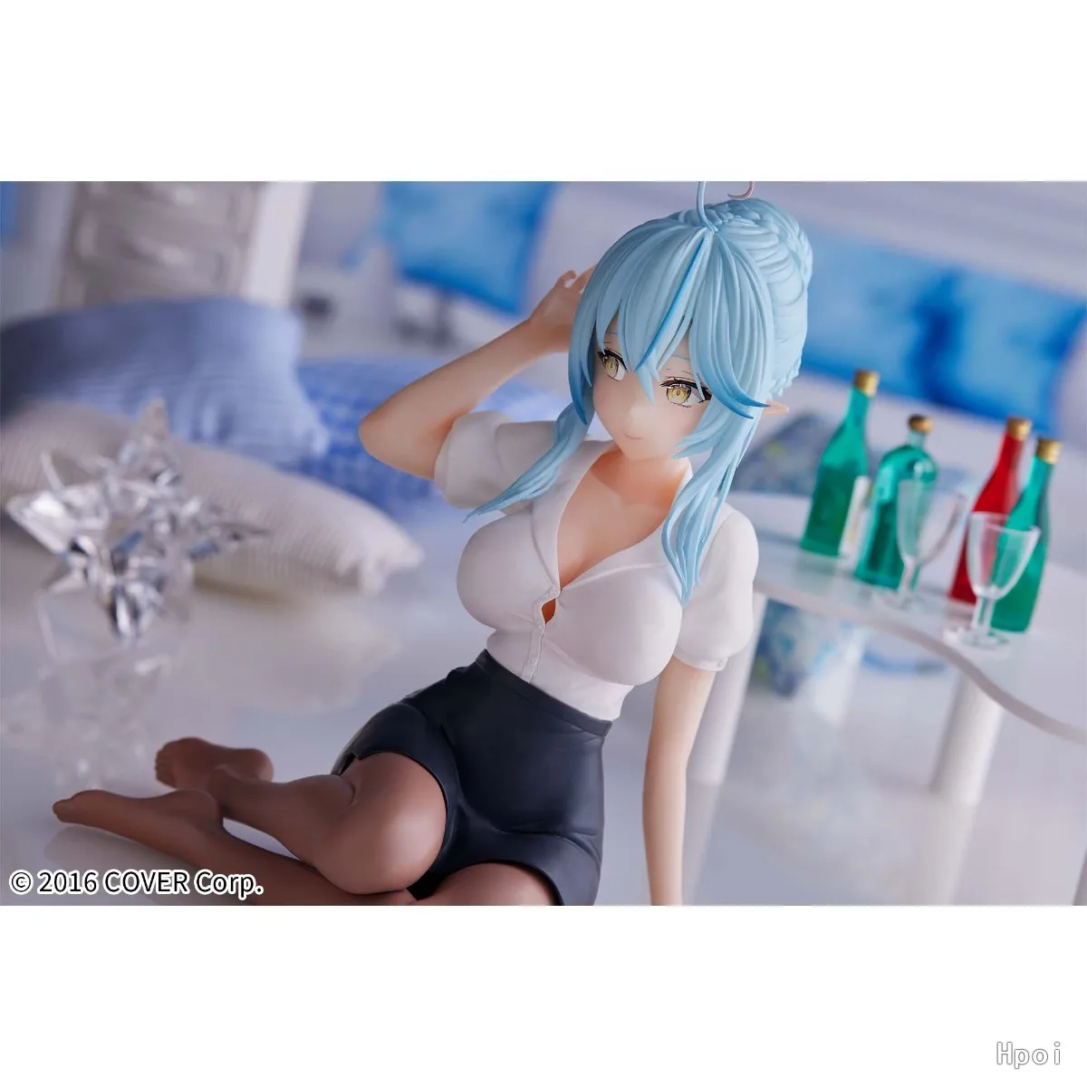 BANDAI Hololive IF -Relax Time- Lamy Yukihana Office Style Ver Action Figures Model BANPRESTO Amusement Figures Toys Original