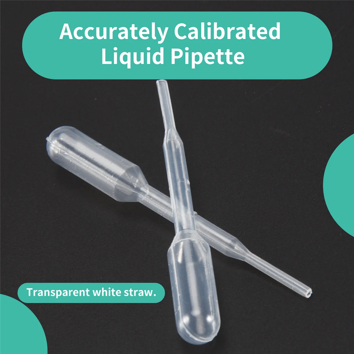 Y03A 100PCS Graduated Pipettes Dropper Polyethylene (0.2ml)