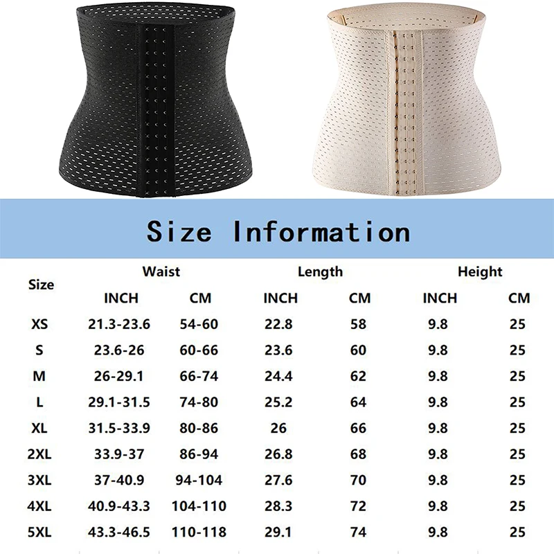 Sweat Waist Trainer for Men Weight Loss Girdle Body Shaper Upgraded Waist Cincher Shapewear with Steel Bones Extender Fat Burn