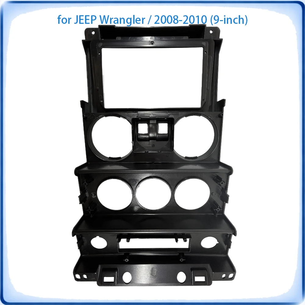 Car Radio Fascia Frame For JEEP Wrangler 2008-2010 9 inch With Canbus Decoder & Wiring Harness Car Accessories Plug & Play