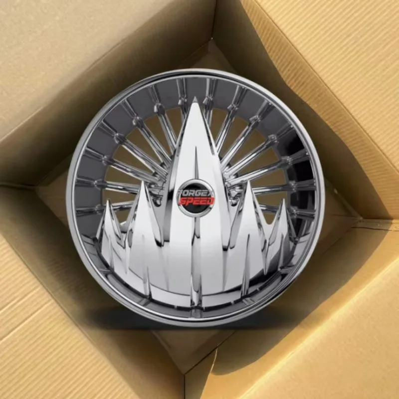 Custom Chrome Floating Cap Spinner Forged Alloy Wheels20 21 22 24 26 28 Inch PCD 5x114.3 5x127 6x139.7 5x120 New Design Car Rims