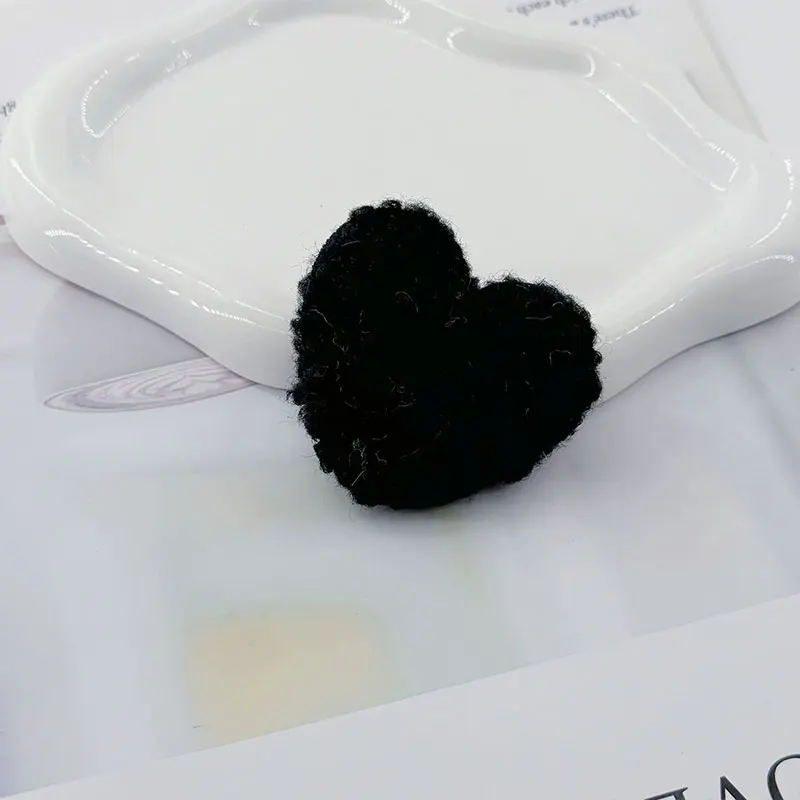 30 Stück neue Woll-Herz-Applikationen für DIY handgemachte Kinder-Haarspangen, Stirnbänder, Stoffaccessoires, Dekorationsaufnäher – Detail 7
