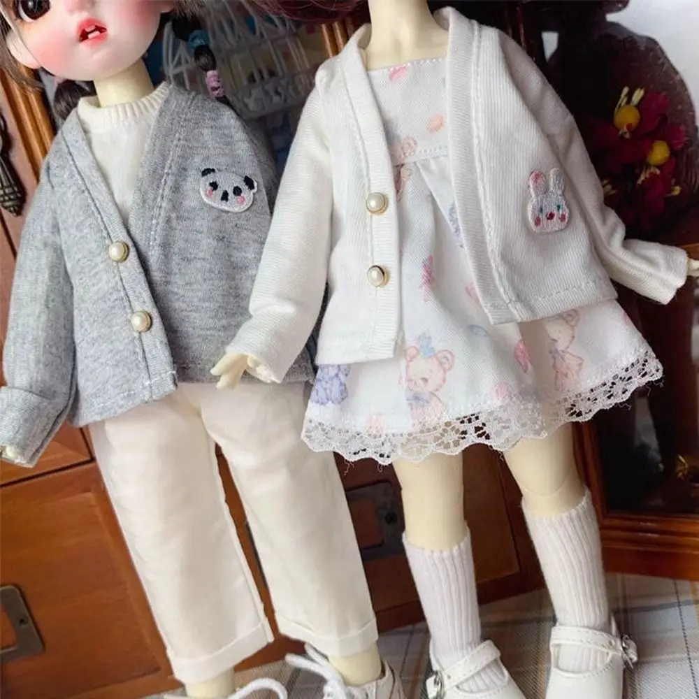 Vêtements élégants pour poupée faite à la main, Mini robes en dentelle, accessoires de bricolage décontractés, robe à imprimé Floral pour poupées 1/6 BJD 30cm