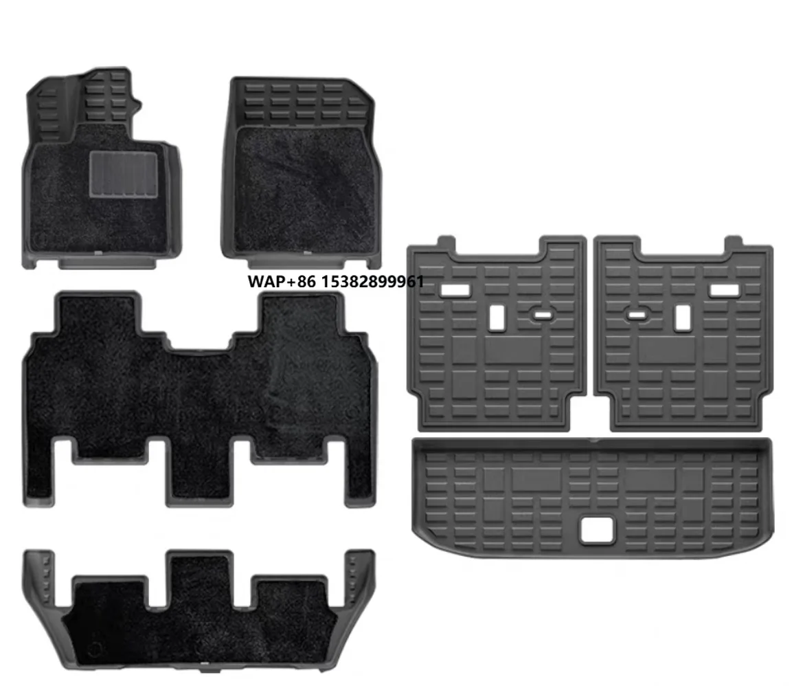 High Quality TPE 3D Waterproof Trunk Mat Full Cover Car Foot Mat Backrest Mat Combination for Rox 01 Accessories