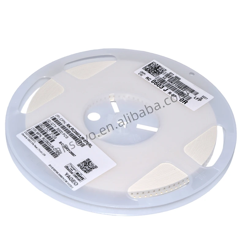 5000 pz RC0603JR-070RL 100mW 5% 0Ω 0603 resistore a Chip