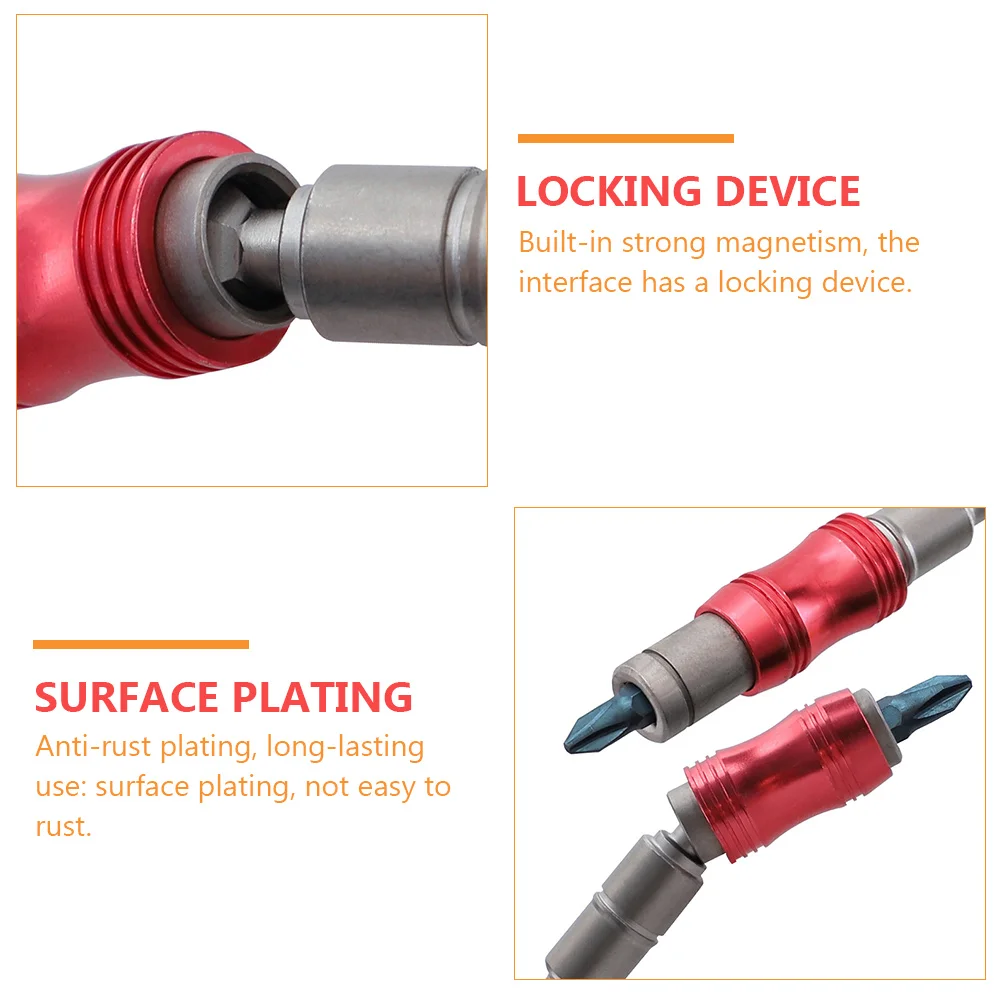 

Magnetic Extension Bar For Drill Rotating Screwdriver Locking Bit Holder 1/4 Inch Hex Socket Wrench Vanadium Steel