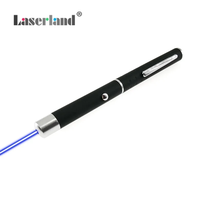Nuovo 5 mW 445nm 450nm Blu Ray Portatile Laser Lazer Pointer Penna Fascio Visibile