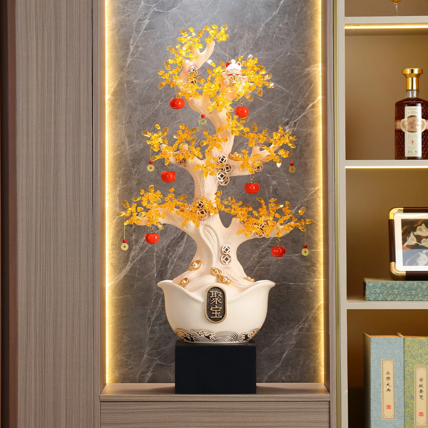 DSA entrance entrance fortune tree ornament living room TV cabinet high-end moving house gift opening decoration