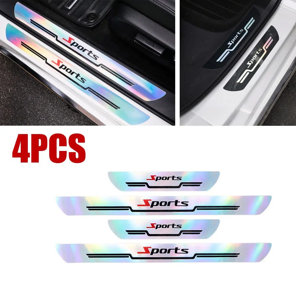 

Auto Rear Trunk Threshold Anti Scratch Decoration Sticker Film Accessories Car Door Edge Sill Sports Styling Protective Strip