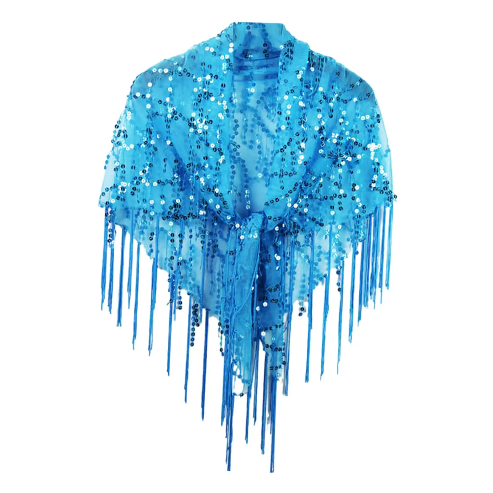 Women Shawl Wrap Evening Cape Sequined Stylish Fringed Breathable Sequin Bridal Shawl Sequin Shawl for Evening Summer Wedding
