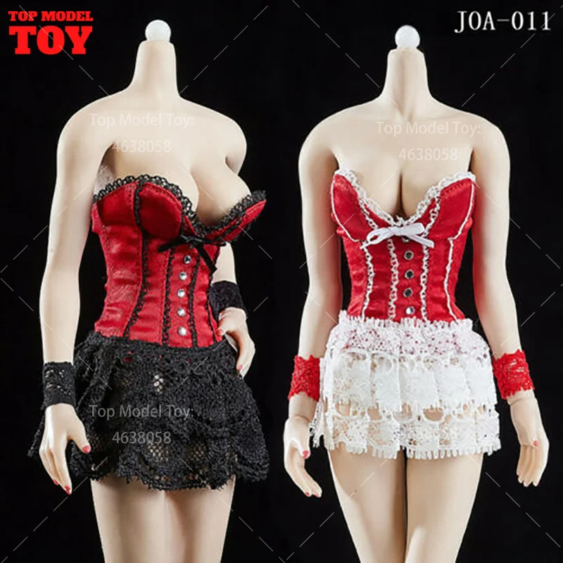 JOA-011 1/6 Corset Bustier Lace Dress Skirt Clothes Set Model for 12