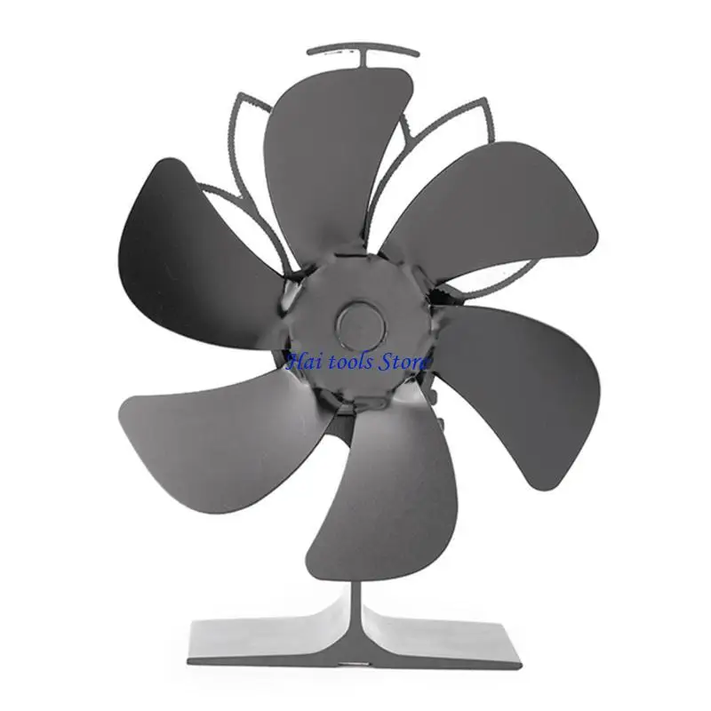 

X37E Quiet Fireplace Fan Efficient Heat Distribution 6 Heat Powered Stove Disperses Warm Air Through House Party