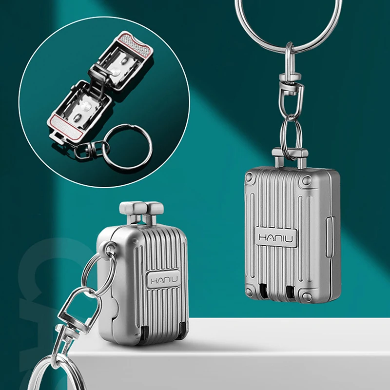 رائعة الأمتعة المفاتيح طوي أداة قص الأظافر الفولاذ المقاوم للصدأ مسمار كليبرز الروتاري أظافر أظافر مانيكير المتقلب #2