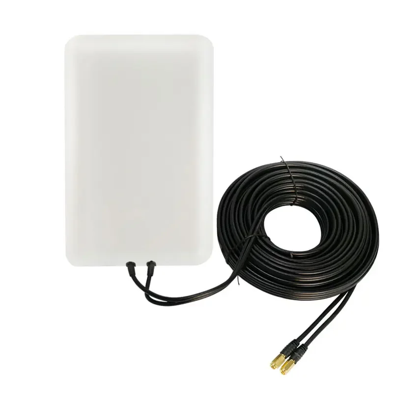 

2026 4G LTE Router Antenna High Gain Outdoor Directional Antenna With 15M Feeder Line S-MA Male Connector