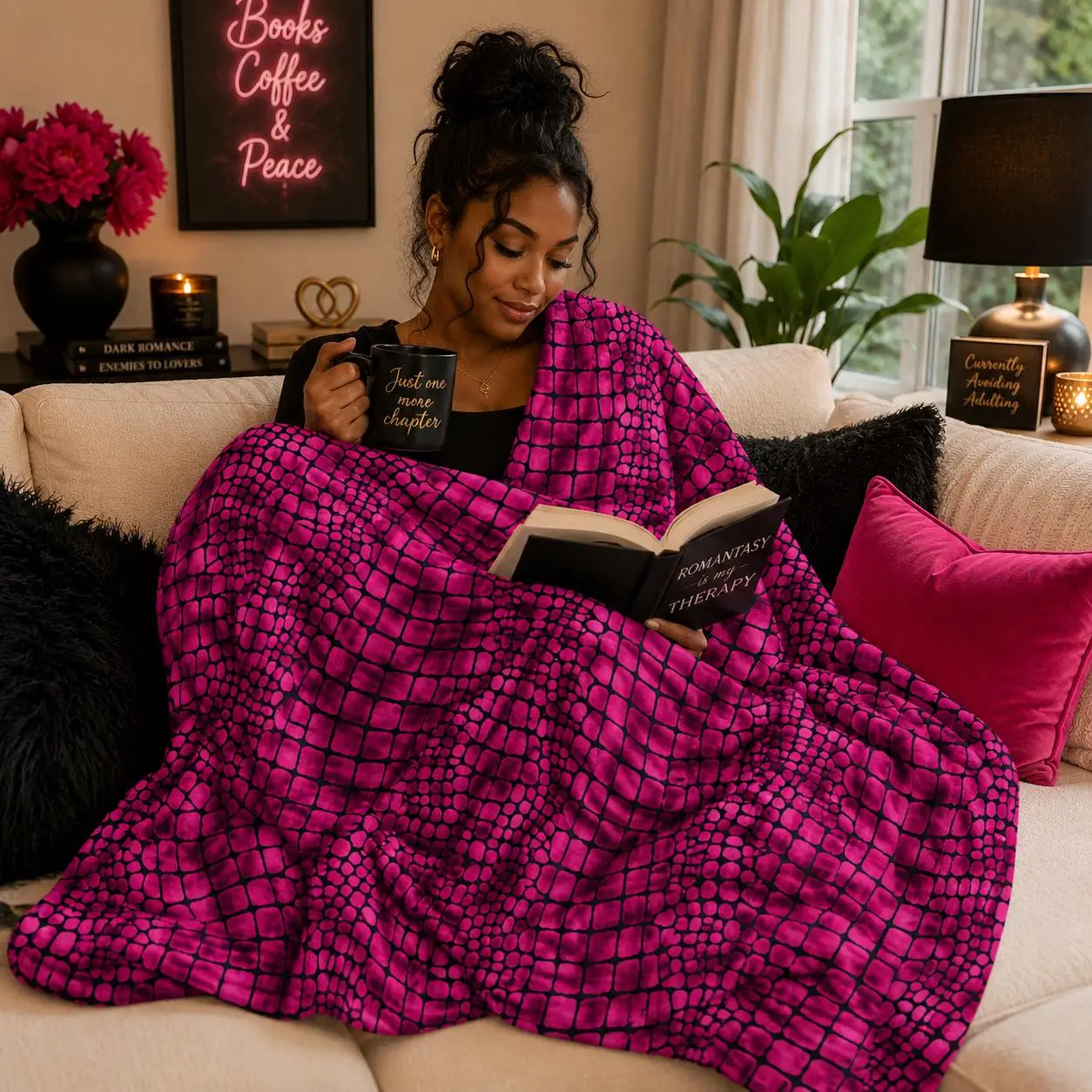 Luxurious Throw Blanket for Sofa Couch Decor Cozy Living Room Throw Blanket for Winter Warmth