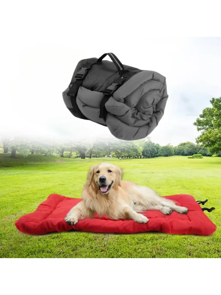 Portable Waterproof Anti Slip Pet Bed Cushion Washable Foldable Puppy Kennel Sofa Bench Dog Outdoor Matteress Pet