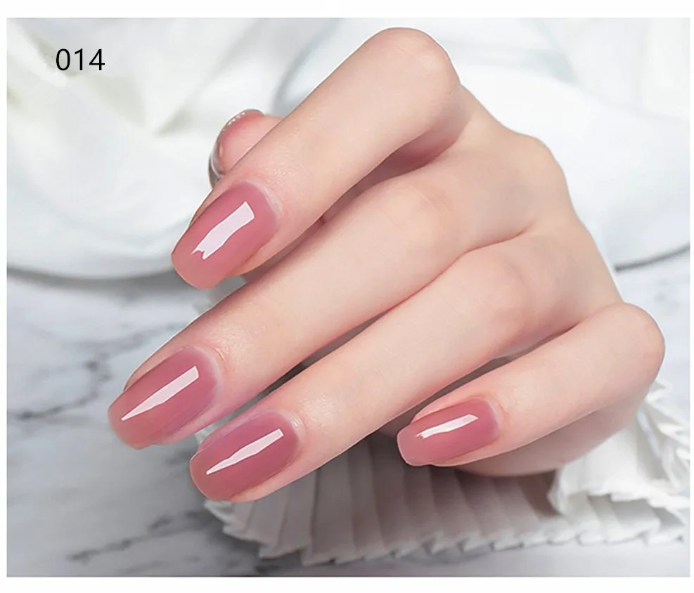 HOLA NAIL Milky Pink Rubber Base Gel Nail Polish Glitter 15ml Semi-Permanent Varnish Soak Off Self Leveling UV LED Gel Nude Gel