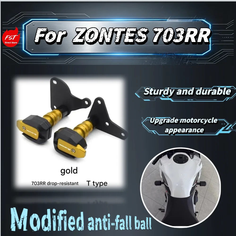 

For Zontes 703RR High Toughness Anti-crash Frame Slider, Wear-resistant Engine Protection Bar Modified Bike Accessories
