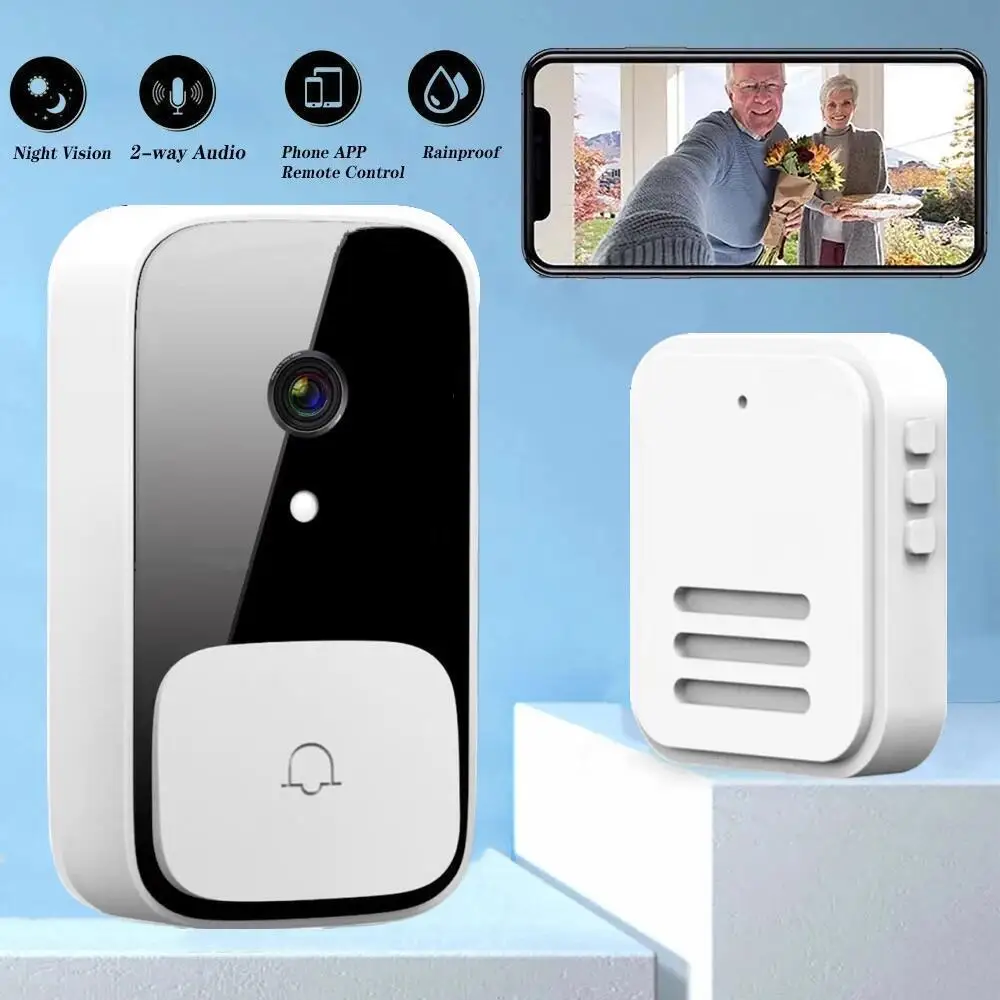 

M5 Smart WiFi Video Doorbell Camera Visual Intercom IR Night Vision IP Door Bell Wireless Security Alarm Cameras